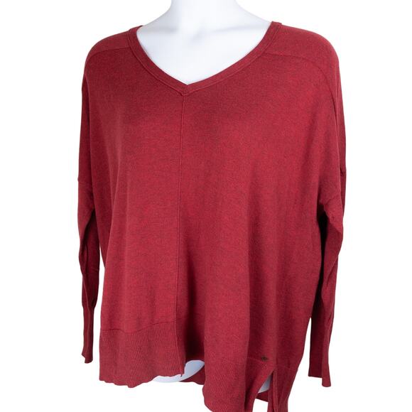 Eddie Bauer Sweaters - Eddie Bauer Red Relaxed Pullover Sweater 2XL